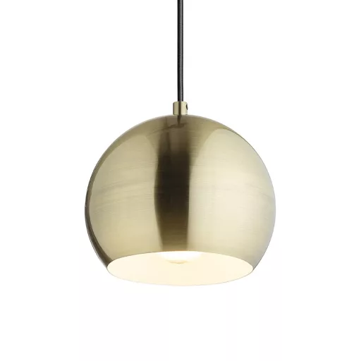 AGNETA závěsná česaná mosaz 230V LED E27 11W