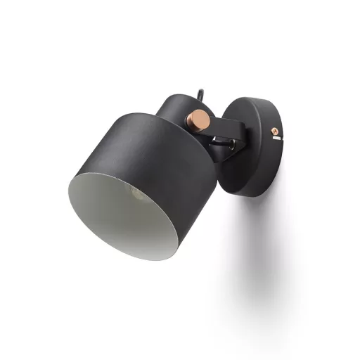 CELEIA přisazená matná černá česaná měď 230V LED E27 11W