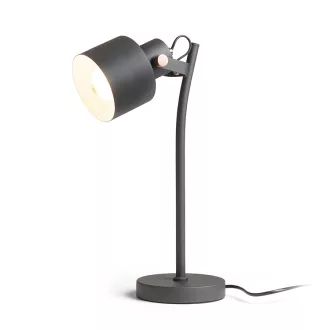   CELEIA asztali lámpa matt fekete szálcsiszolt réz 230V LED E27 11W