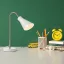 ANIKA asztali lámpa matt fehér matt nikkel 230V LED E27 15W
