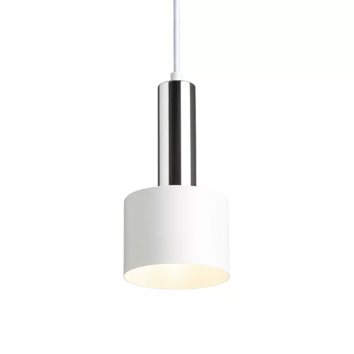 GIULIA 12 závěsná bílá chrom 230V LED E27 11W