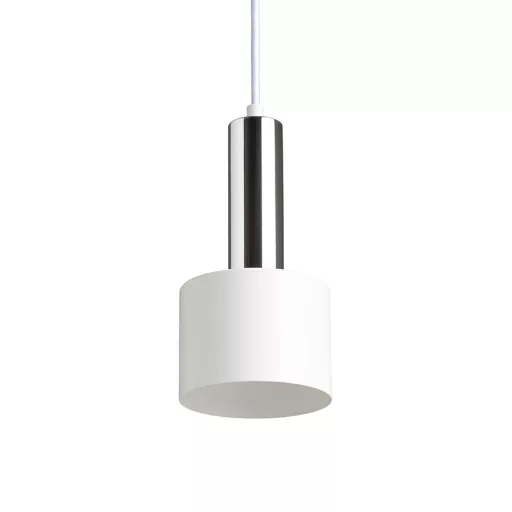 GIULIA 12 závěsná bílá chrom 230V LED E27 11W