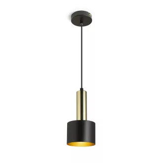   GIULIA 12 závěsná černá/zlatohnědá mosaz 230V LED E27 11W