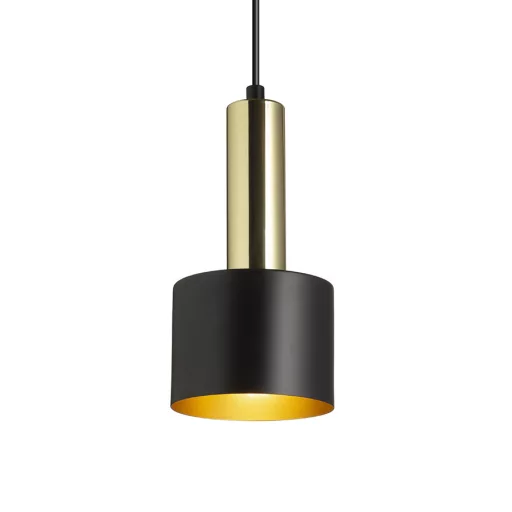 GIULIA 12 závěsná černá/zlatohnědá mosaz 230V LED E27 11W