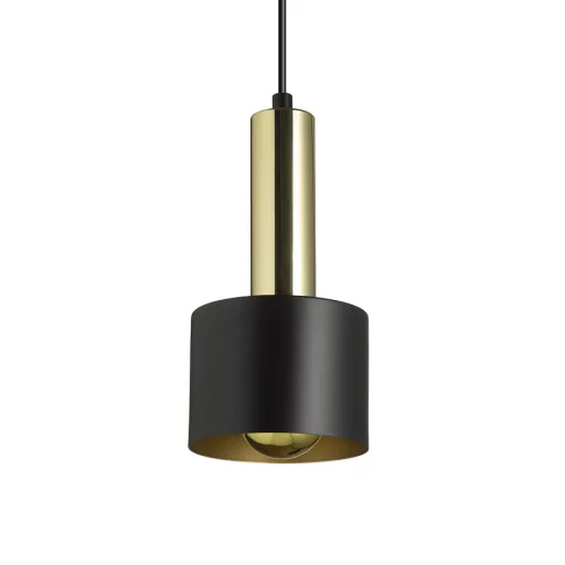 GIULIA 12 závěsná černá/zlatohnědá mosaz 230V LED E27 11W