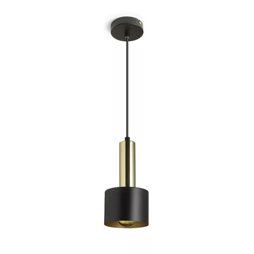 GIULIA 12 závěsná černá/zlatohnědá mosaz 230V LED E27 11W