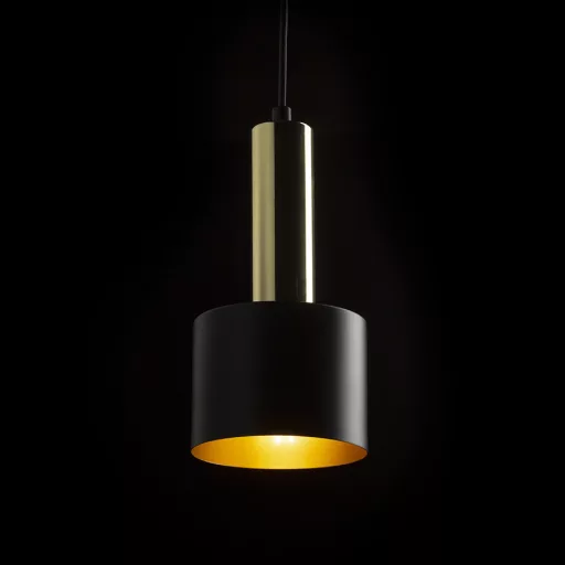 GIULIA 12 závěsná černá/zlatohnědá mosaz 230V LED E27 11W