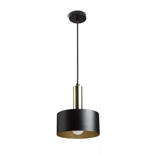 GIULIA 20 závěsná černá/zlatohnědá mosaz 230V LED E27 15W