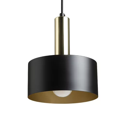 GIULIA 20 závěsná černá/zlatohnědá mosaz 230V LED E27 15W