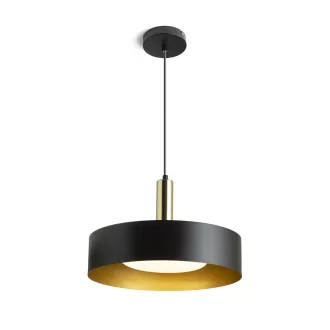   GIULIA 40 závěsná černá/zlatohnědá mosaz 230V LED E27 30W
