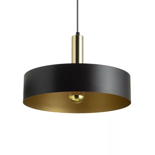 GIULIA 40 závěsná černá/zlatohnědá mosaz 230V LED E27 30W