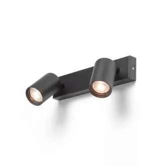 DUDE II přisazená černá 230V LED GU10 2x9W