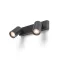 DUDE II přisazená černá 230V LED GU10 2x9W