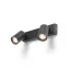 DUDE II přisazená černá 230V LED GU10 2x9W