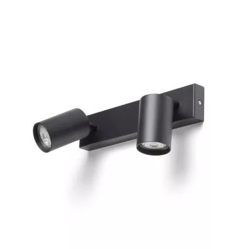 DUDE II přisazená černá 230V LED GU10 2x9W