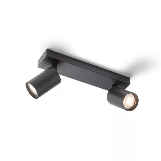 DUDE II přisazená černá 230V LED GU10 2x9W