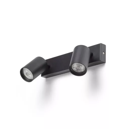 DUDE II přisazená černá 230V LED GU10 2x9W