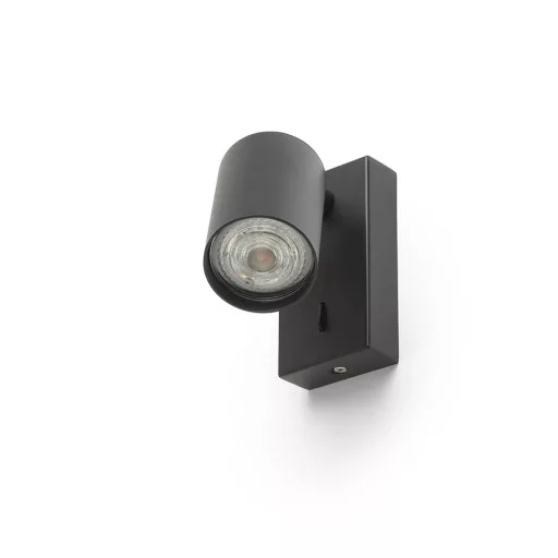 DUDE nástěnná černá 230V LED GU10 9W