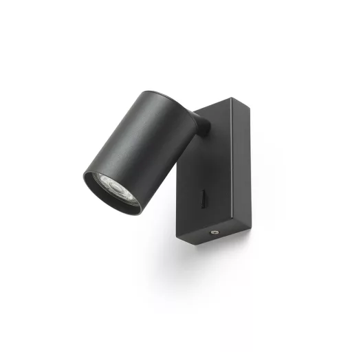 DUDE nástěnná černá 230V LED GU10 9W