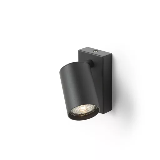 DUDE nástěnná černá 230V LED GU10 9W