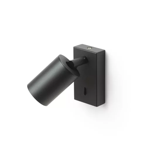 DUDE nástěnná černá 230V LED GU10 9W