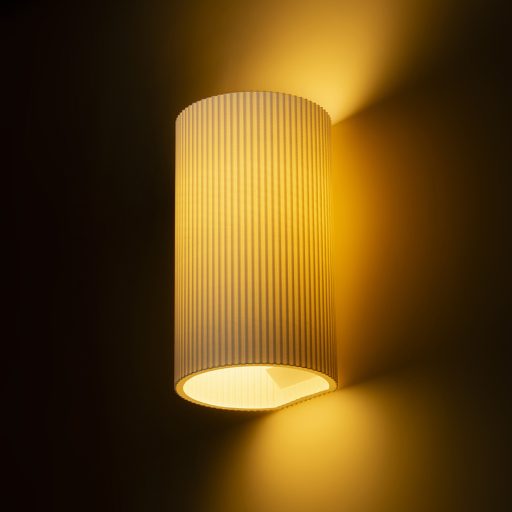 RENDL R13998 CALLUM fali lámpa, dekoratív fehér Eco PLA