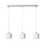 DADOS III 60 závěsná opálové sklo/matný nikl 230V LED E27 3x11W