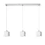 DADOS III 80 závěsná opálové sklo/matný nikl 230V LED E27 3x11W