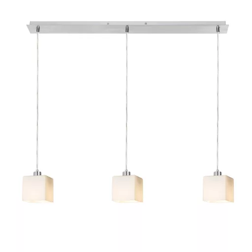 DADOS III 80 závěsná opálové sklo/chrom 230V LED E27 3x11W
