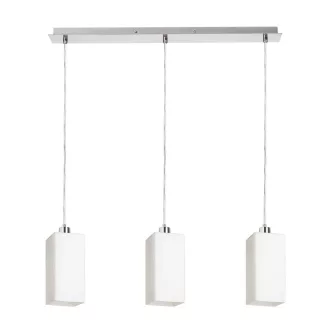   LIZ III 60 závěsná opálové sklo/matný nikl 230V LED E27 3x15W