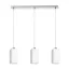 LIZ III 60 závěsná opálové sklo/matný nikl 230V LED E27 3x15W