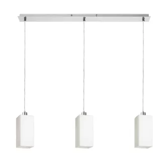   LIZ III 80 závěsná opálové sklo/matný nikl 230V LED E27 3x15W