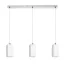 LIZ III 80 závěsná opálové sklo/matný nikl 230V LED E27 3x15W