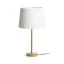 MAUI/AMBITUS 30 asztali lámpa  Polycotton fehér/fa 230V LED E27 15W