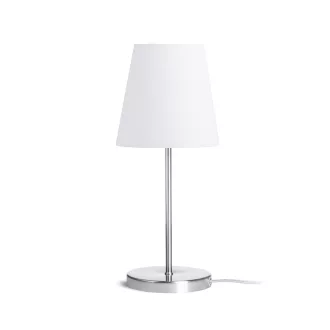   NYC/CONNY 15/15 asztali lámpa  Polycotton fehér/nikkel 230V LED E27 11W