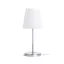NYC/CONNY 15/15 asztali lámpa  Polycotton fehér/nikkel 230V LED E27 11W