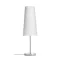 NYC/CONNY 15/30 asztali lámpa  Polycotton fehér/króm 230V LED E27 11W