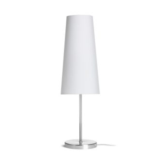   RENDL R14050 NYC/CONNY asztali lámpa, dekoratív Polycotton fehér/nikkel