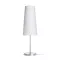 NYC/CONNY 15/30 asztali lámpa  Polycotton fehér/nikkel 230V LED E27 11W