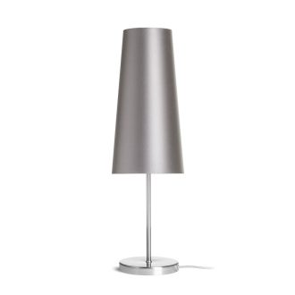   RENDL R14052 NYC/CONNY asztali lámpa, dekoratív Monaco galambszürke/ezüst PVC/nikkel