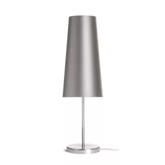   NYC/CONNY 15/30 asztali lámpa Monaco galambszürke/ezüst PVC/nikkel 230V LED E27 11W