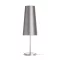 NYC/CONNY 15/30 asztali lámpa Monaco galambszürke/ezüst PVC/nikkel 230V LED E27 11W