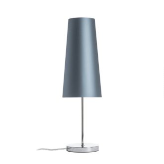   RENDL R14053 NYC/CONNY asztali lámpa, dekoratív Monaco petróleumkék/ezüst PVC/króm