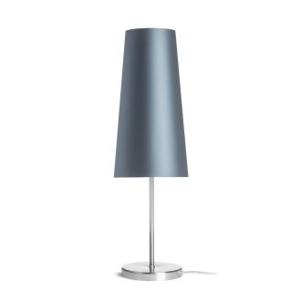   RENDL R14054 NYC/CONNY asztali lámpa, dekoratív Monaco petróleumkék/ezüst PVC/nikkel