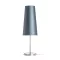 NYC/CONNY 15/30 asztali lámpa Monaco petróleumkék/ezüst PVC/nikkel 230V LED E27 11W