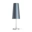 NYC/CONNY 15/30 asztali lámpa Monaco petróleumkék/ezüst PVC/nikkel 230V LED E27 11W