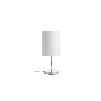   RENDL R14055 NYC/RON asztali lámpa, dekoratív Polycotton fehér/króm