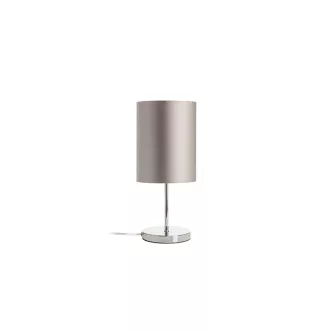   NYC/RON 15/20 asztali lámpa Monaco galambszürke/ezüst PVC/króm 230V LED E27 15W