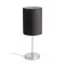 NYC/RON 15/20 asztali lámpa  Polycotton fekete/nikkel 230V LED E27 15W