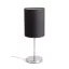 NYC/RON 15/20 asztali lámpa  Polycotton fekete/nikkel 230V LED E27 15W